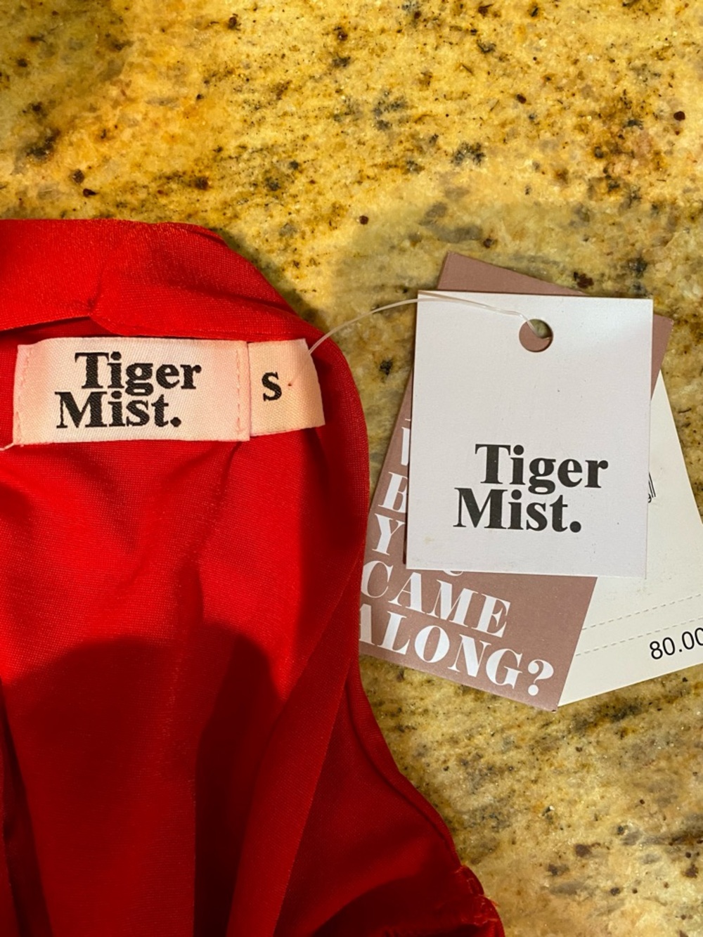 Tiger Mist Luca Dress, Red, Size Small NWT - Picture 4 of 8
